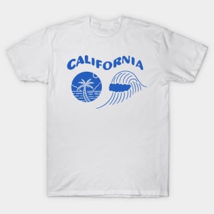 California Coast Retro 70s Beach T-Shirt